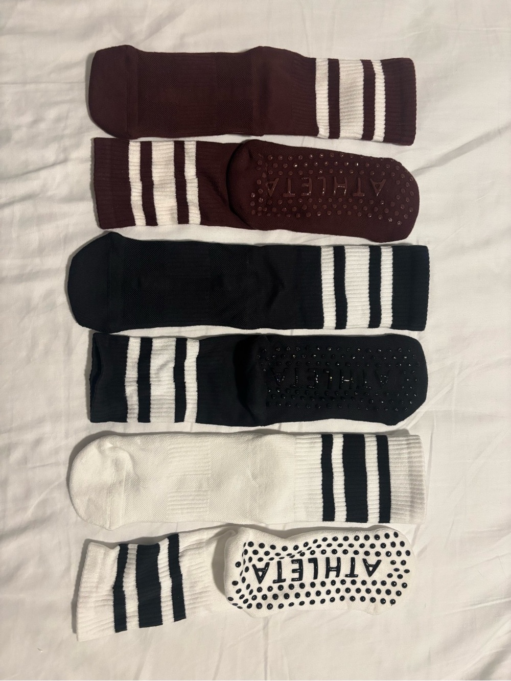 Athleta Pilates Grip Crew Socks